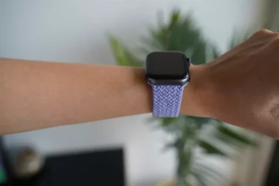 English Lavender Braided Solo Loop For Apple Watch 44MM 45MM 46MM Series 4 5 6 7 8 9 10 11 (SE 2 3 Gen)