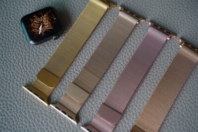 Milanese Magnetic Metal Loop strap Gold for Apple Watch 44MM 45MM 46MM Series 4 5 6 7 8 9 10 11 (SE 2 3 Gen)