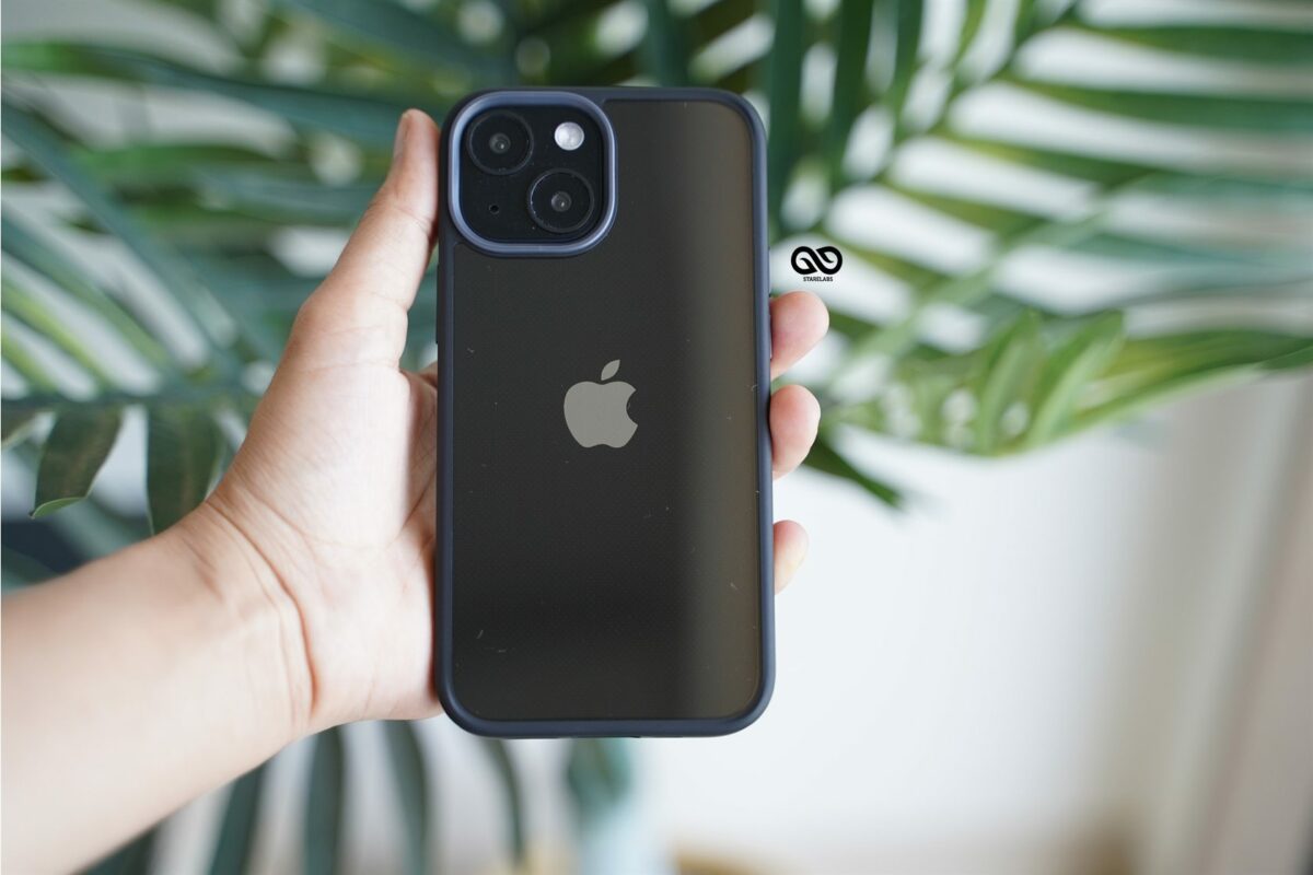 Black Drop Proof Transparent Sleek Case For iPhone 13 Mini