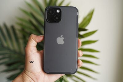 Black Slim Armor Matte Case for iPhone 13