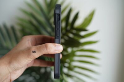 Black Slim Armor Matte Case for iPhone 13