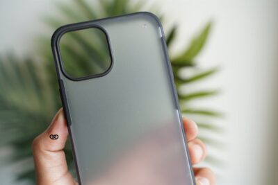 Black Slim Armor Matte Case for iPhone 13
