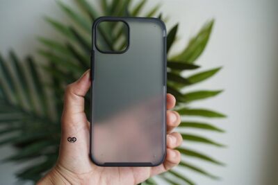 Black Slim Armor Matte Case for iPhone 13
