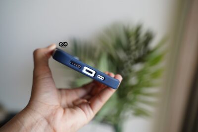 Blue Drop Proof Transparent Sleek Case For iPhone 13 Pro Max