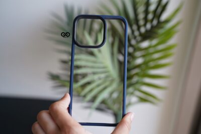 Blue Drop Proof Transparent Sleek Case For iPhone 13 Pro Max