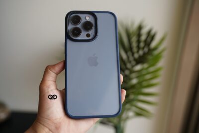 Blue Drop Proof Transparent Sleek Case For iPhone 13 Pro Max