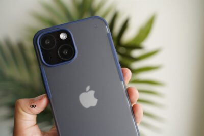 Blue Slim Armor Matte Case for iPhone 13
