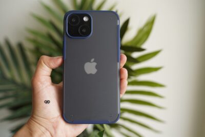 Blue Slim Armor Matte Case for iPhone 13