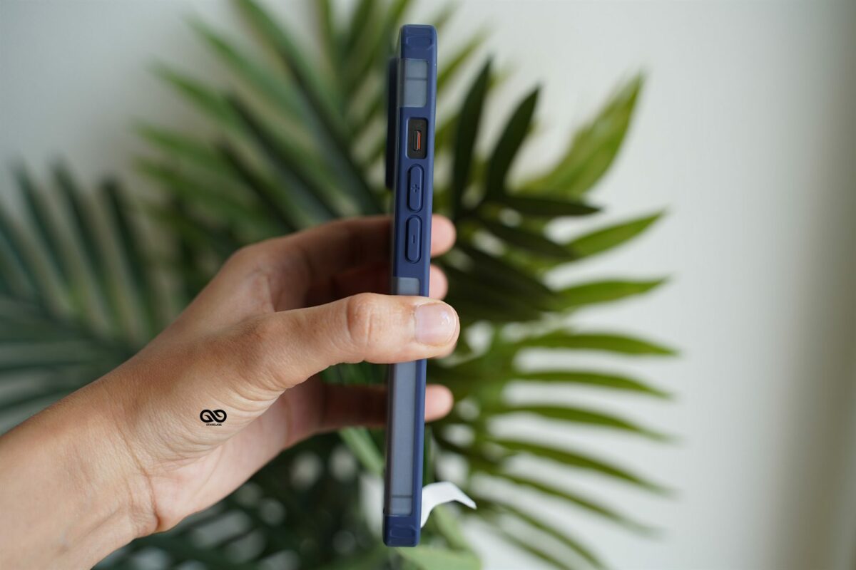 Blue Slim Armor Matte Case for iPhone 13