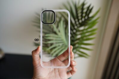 Frosted White Drop Proof Transparent Sleek Case For iPhone 13 Mini