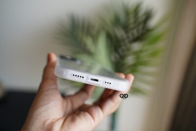 Frosted White Drop Proof Transparent Sleek Case For iPhone 13 Mini