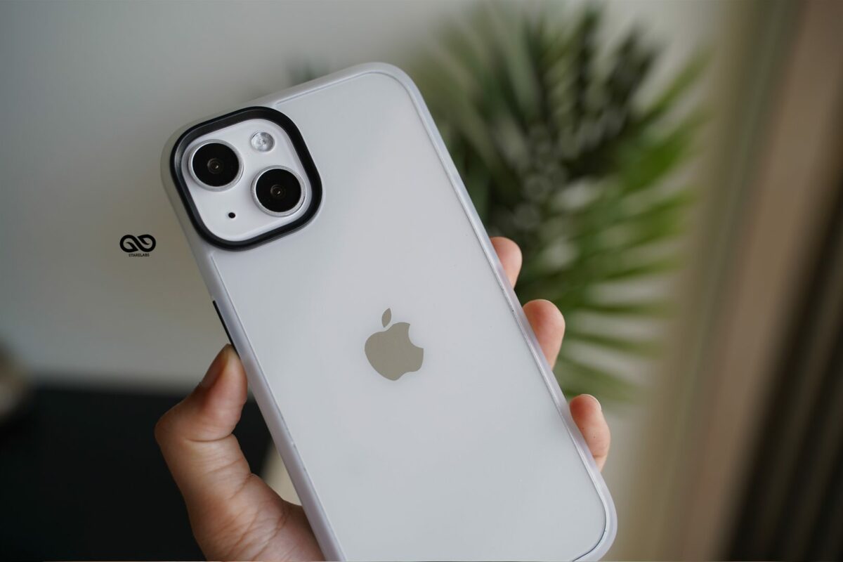 Frosted White Drop Proof Transparent Sleek Case For iPhone 13 Mini