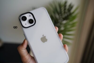 Frosted White Drop Proof Transparent Sleek Case For iPhone 13 Mini