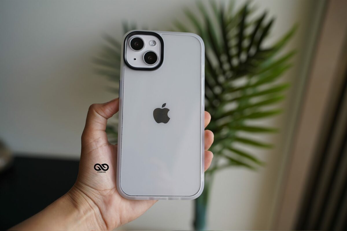 Frosted White Drop Proof Transparent Sleek Case For iPhone 13 Mini