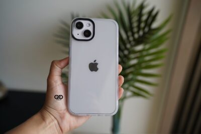 Frosted White Drop Proof Transparent Sleek Case For iPhone 13 Mini