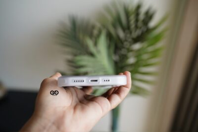 Frosted White Drop Proof Transparent Sleek Case For iPhone 13 Mini