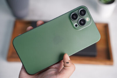 Green Ultra Thin Case for iPhone 13 Pro Max - Image 15