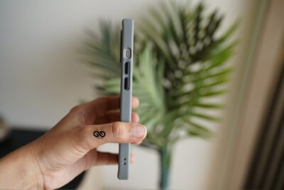 Grey Drop Proof Transparent Sleek Case For iPhone 13