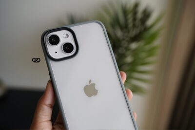 Grey Drop Proof Transparent Sleek Case For iPhone 13