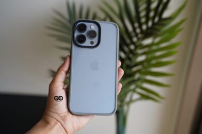 Grey Drop Proof Transparent Sleek Case For iPhone 13 Pro