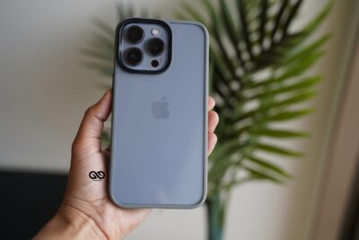 Grey Drop Proof Transparent Sleek Case For iPhone 13 Pro