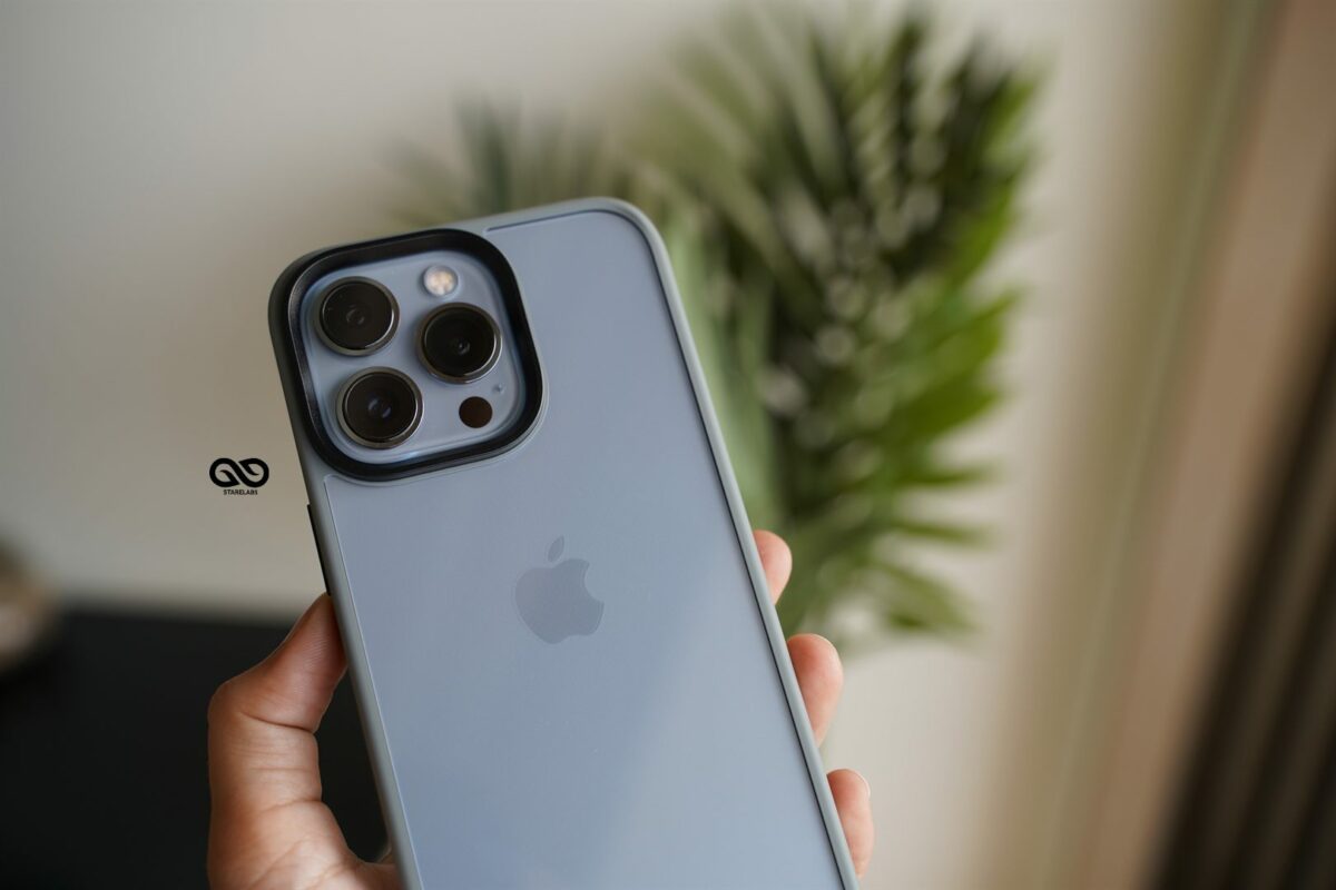 Grey Drop Proof Transparent Sleek Case For iPhone 13 Pro