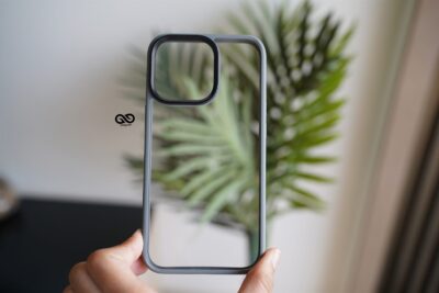 Grey Drop Proof Transparent Sleek Case For iPhone 13 Pro