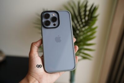 Grey Drop Proof Transparent Sleek Case For iPhone 13 Pro