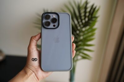 Grey Drop Proof Transparent Sleek Case For iPhone 13 Pro