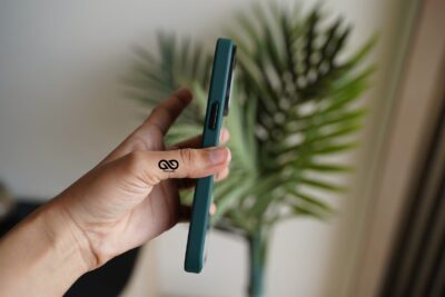 Pine Green Drop Proof Transparent Sleek Case For iPhone 13 Pro Max