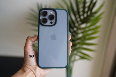 Pine Green Drop Proof Transparent Sleek Case For iPhone 13 Pro Max