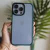 Pine Green Drop Proof Transparent Sleek Case For iPhone 13 Pro Max