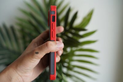 Red Slim Armor Matte Case for iPhone 13 Mini