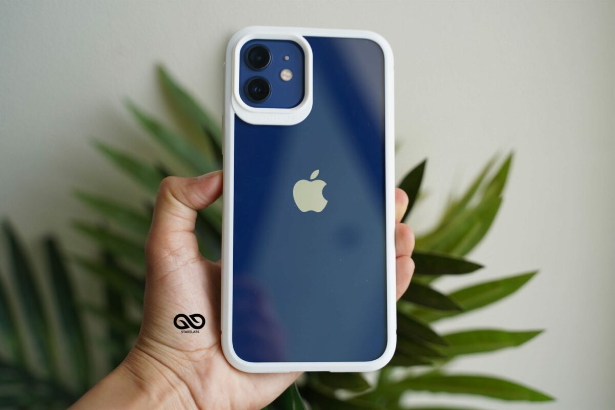 Rugged Border Clear Case For iPhone 12