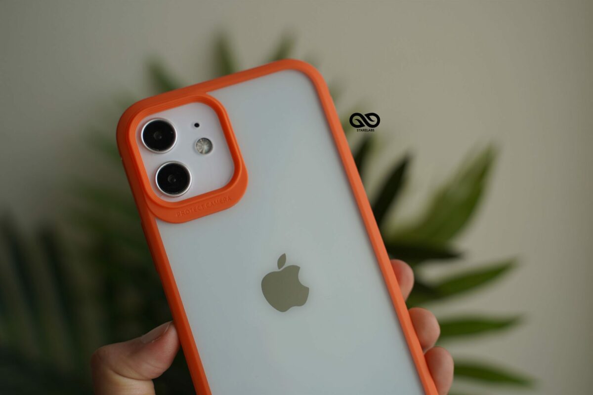 Rugged Border Clear Case For iPhone 12