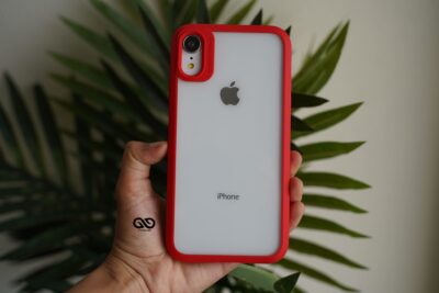 Rugged Border Clear Case For iPhone X/Xs