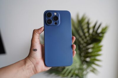 Azure Blue Ultra Thin Slim Case for iPhone 14 Pro Max