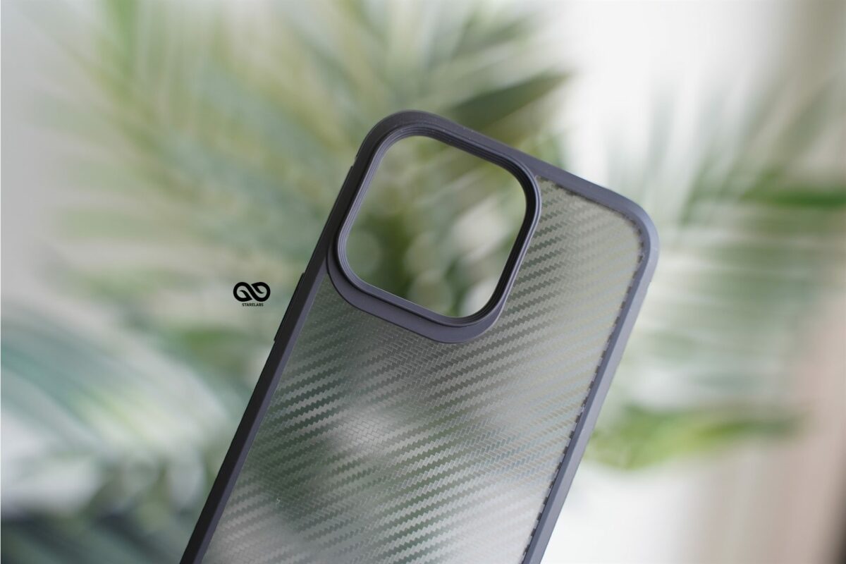 Carbon Rugged Border Case For iPhone 13 Pro Max