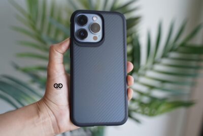Carbon Rugged Border Case For iPhone 13 Pro Max