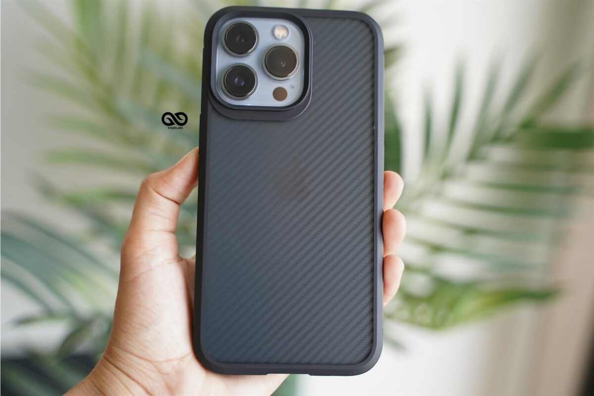 Carbon Rugged Border Case For iPhone 13 Pro Max