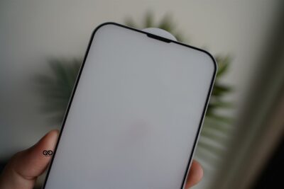 Dust grill Tempered glass for iPhone 14