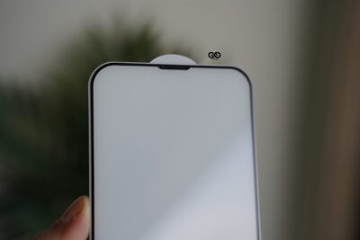 Dust grill Tempered glass for iPhone 14