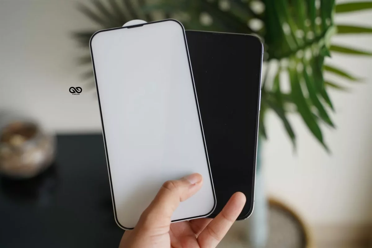 Dust grill Tempered glass for iPhone 14