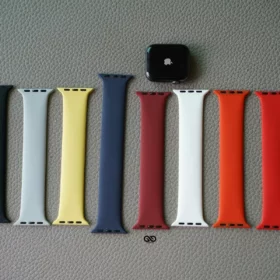 Silicone Solo Loop for Apple Watch 44MM 45MM 46MM Series 4 5 6 7 8 9 10 SE SE 2 Gen