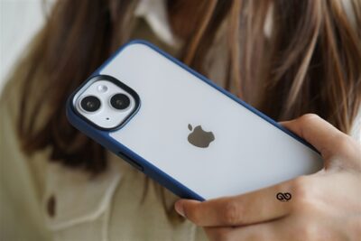 Blue Drop Proof Transparent Sleek Case For iPhone 13 Mini