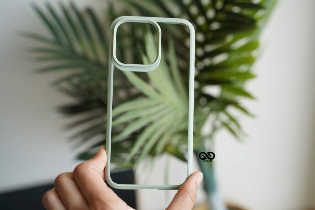 Rugged Border Clear Case For iPhone 13