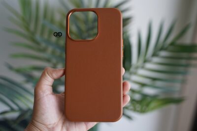 Vegan Leather Case for iPhone 13 Pro (Metal Buttons)