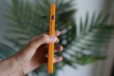 Vegan Leather Case for iPhone 13 Pro (Metal Buttons)