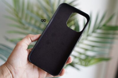 Vegan Leather Case for iPhone 13 Pro (Metal Buttons)