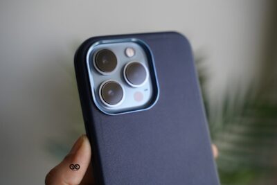 Vegan Leather Case for iPhone 13 Pro (Metal Buttons)